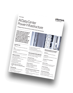 Data Center Power Infrastructure Testing & Validation | Fact Sheet