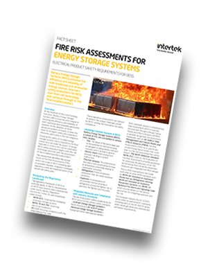 Fire Risk Assessments for ESS | Fact Sheet
