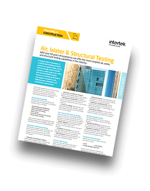Air, Water, and Structural Testing | Fact Sheet