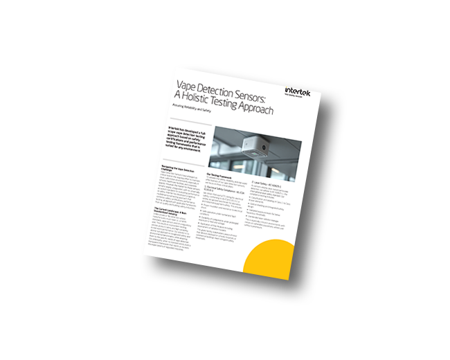 Vape Detection Sensors: A Holistic Testing Approach fact sheet