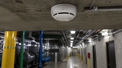Heat Detector in an industrial setting