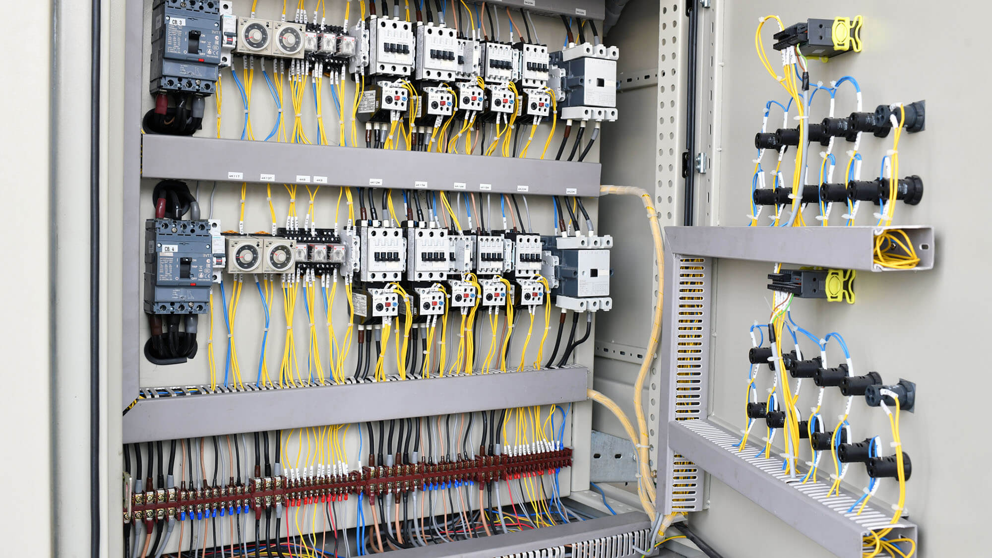 Close-up view of meter box