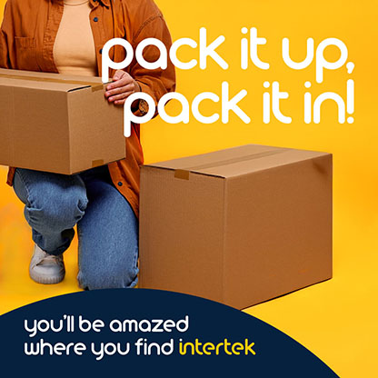 A person working with cardboard packing boxes.