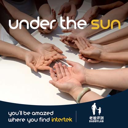 Multiple hands on a table under the sunlight with their palms facing up